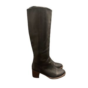 Kate Spade Boots, Mireille Tall Leather Riding boots, black, size 8 woman